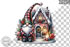 Christmas Gnome Sublimation - Clipart PNG Design Product Image 1