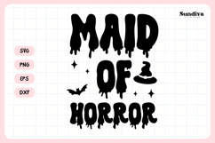 Spooky Bachelorette Party Saying SVG | Maid Of Horror Product Image 4
