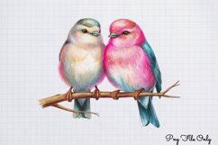 Retro Valentine Day Clipart PNG Product Image 1