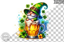 St. Patrick&#039;s day Gnome - Clipart Sublimation PNG Product Image 1