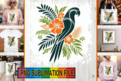 Stylish TOTE BAG Gift Ideas PNG, Flower Animals Product Image 1