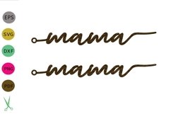 Mama Earrings SVG,earrings template earrings cut file Product Image 1