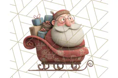 Santa Claus Clipart, North Pole Holiday PNG Graphics Product Image 2
