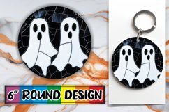 Enchanting Halloween Round Design Stained Glass Product Image 1