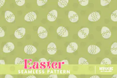 Easter Eggs Bunny Seamless Pattern PNG Sublimation Product Image 10