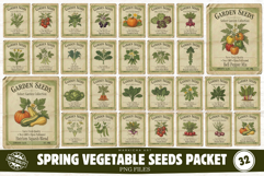 Spring Vegetable Seeds Packet Clipart Product Image 1