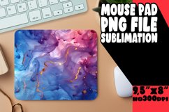 3D Marble Flower Mouse Pad Sublimation Design Product Image 1
