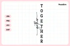 Porch Sign Saying SVG | Gather Together Product Image 3