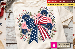 Patriotic Boots &amp; Bow | Independence Day Clipart Product Image 3