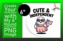 Dynamic Keychain Circle PNG Design , Funny Ghost Product Image 1