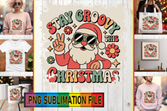 Cozy TSHIRT Gift Ideas PNG, Funny Santa Product Image 1