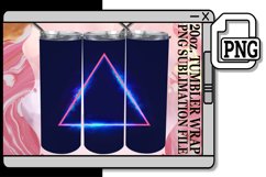 Neon Delight: Sublimation Patterns for 20oz Tumblers Product Image 1