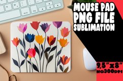 Fresh Petal Garden Pattern Mouse Pad Product Image 1