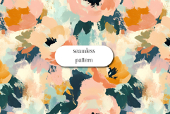 Abstract Floral Seamless Pattern Bold Brush Texture Product Image 1