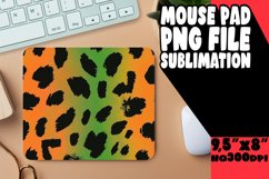 Chic Gradient Leopard Art Mouse Pad PNG Product Image 1