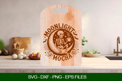 Moonlight mocha Cutting Board SVG Product Image 1