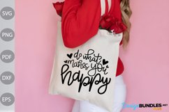 Do What Makes You Happy SVG Cut Files - Boho Girl SVG Design Product Image 3