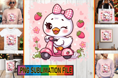 Playful TOTE BAG Sublimation Ideas, Cute Goose Product Image 1