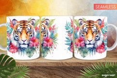 Embroidery Animals Mug | 11 oz | Sublimation Product Image 7