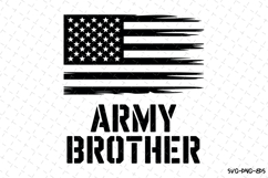Army Brother svg | 4th of july Svg | Svg Cut Files Product Image 1