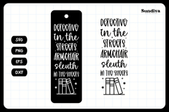 True Crime Bookmark Saying SVG | Detective In The Streets Product Image 3