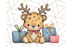 Safari Christmas PNG Clipart, Cute Jungle Animal Art Product Image 2