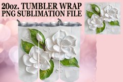 3D Petal Radiance: 3D Tumbler Sublimation Product Image 1
