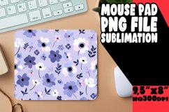 Bohemian Spring Flower Mouse Pad Pattern Design PNG Product Image 1