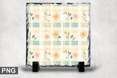 Easter Spring Square Sublimation Slate Design Product Image 1