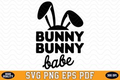 Bunny Babe SVG Design | SVG Cut files Product Image 1