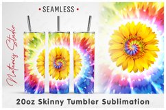 Sunflower TIE DYE Mini Bundle - Tumbler, Mug, Coaster. Product Image 2
