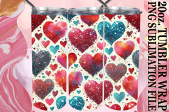 Blissful Dreams 20oz tumbler wrap, Heart Product Image 1