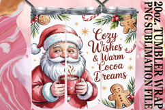 BRIGHT ESCAPES 20oz TUMBLER WRAP, Funny Santa Product Image 1