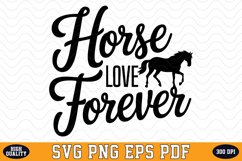 Horse Love Forever SVG Design | SVG Cut files Product Image 1