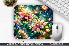 Flowers Mouse Pad Sublimation, Summer Mouse Pad PNG Product Image 1