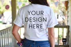 4th Of July White T-Shirt Mockup Product Image 1