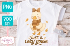 Just a cozy goose sublimation PNG | Fall shirt png design Product Image 4
