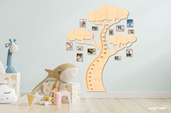 Family Tree Height Chart Laser Cut | Glowforge | SVG Product Image 7