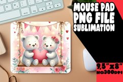 UNIQUE DESK MAT PLAYFUL PNG, Valentine Bear Product Image 1