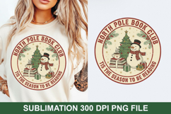 North Pole Book Sublimation - Christmas PNG Design Product Image 1