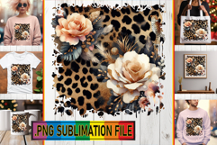 Unique TSHIRT Gift Ideas PNG, Leopard Prints Product Image 1