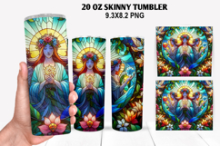 Skinny Tumbler 20oz Wrap Design, Summer Tumble PNG Design Product Image 1