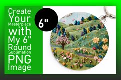 Scenic 3D Round Design Sublimation Summer Product Image 1