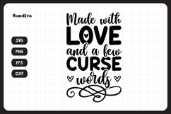 Funny Quilting Quote SVG For Quilters | Made With Love Product Image 3