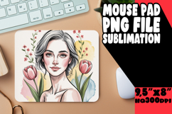 Unique Mouse Mat Sublimation, Beauty Woman Product Image 1