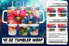 Tropical Paradise: Floral Tumbler Collection 40oz Product Image 1