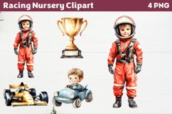 Racing Nursery Clipart PNG Product Image 1