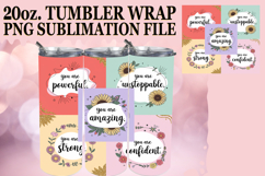 BREATHTAKING SUNSETS 20oz TUMBLER WRAP, Quote Product Image 1