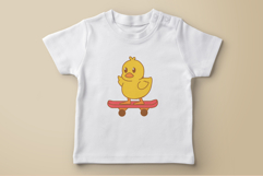 Red Yellow Cute Duck Illustration Product Image 3