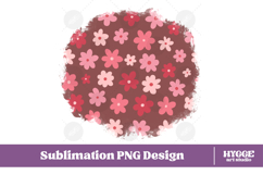 Retro Flowers Background Png Floral Paper Sublimation Bundle Product Image 8